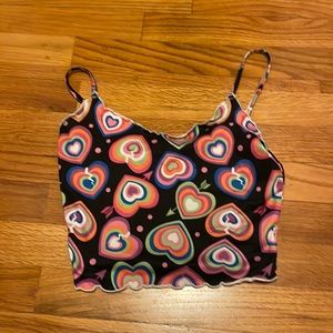 Broken heart crop cami